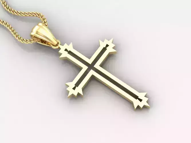 Cross Pendant 4CP060 3DM STL For Print
