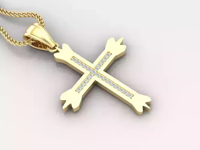 Cross Pendant 4CP006 3DM STL For Print 3D print model