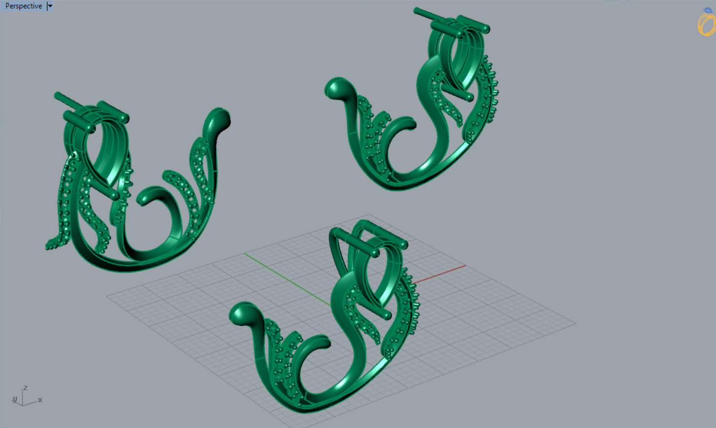 jewelry set js0006 3D print model_5
