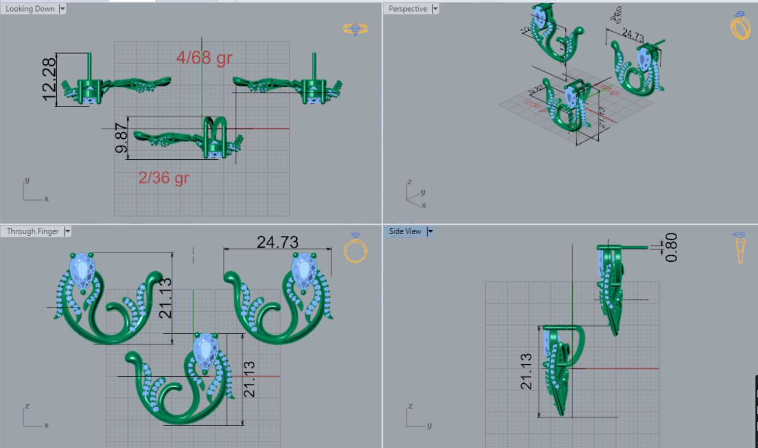 jewelry set js0006 3D print model_10