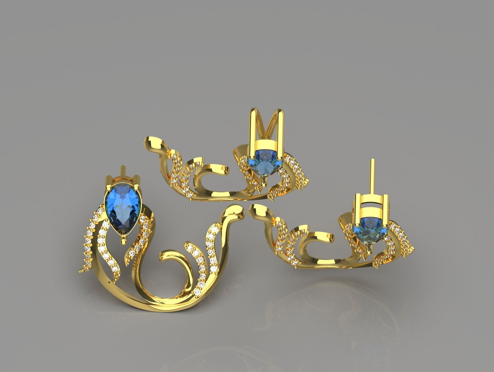 jewelry set js0006 3D print model_3