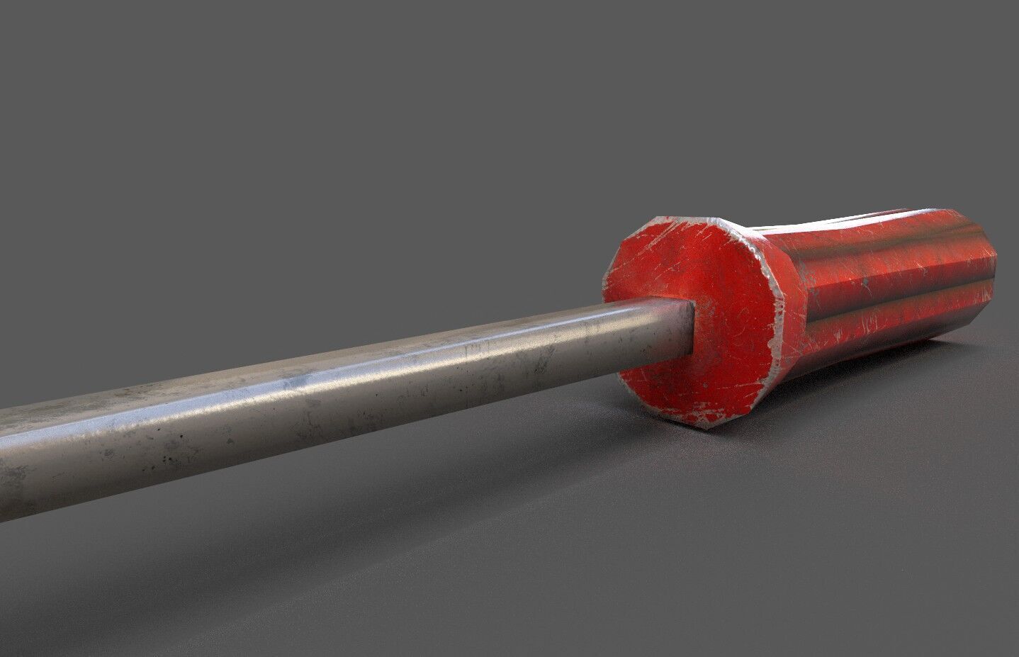 Screwdriver Low-poly 3D model_3