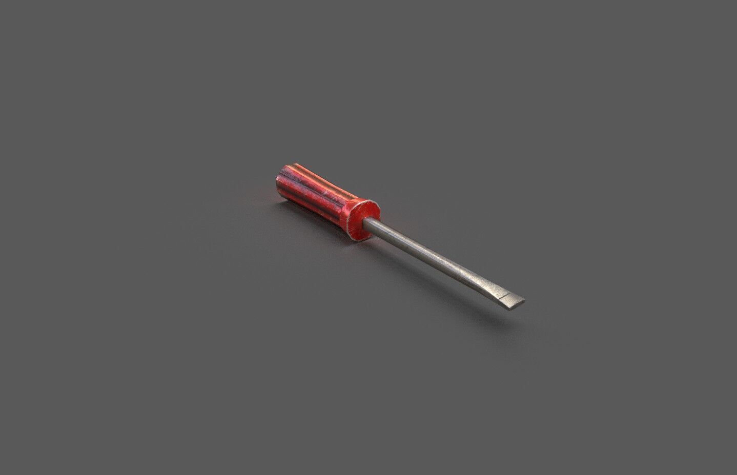 Screwdriver Low-poly 3D model_1