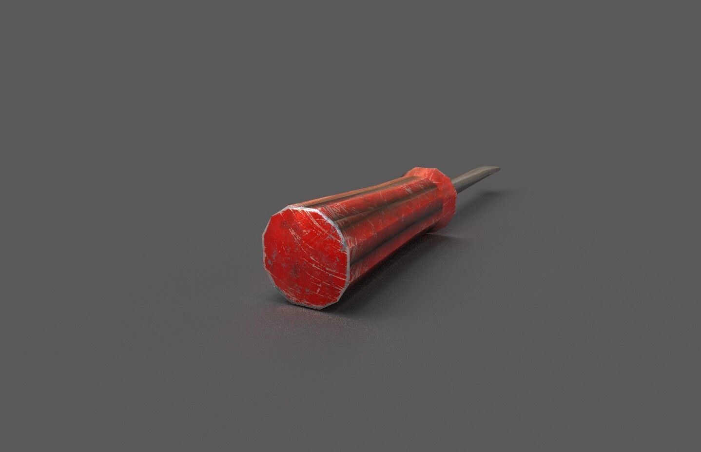 Screwdriver Low-poly 3D model_2