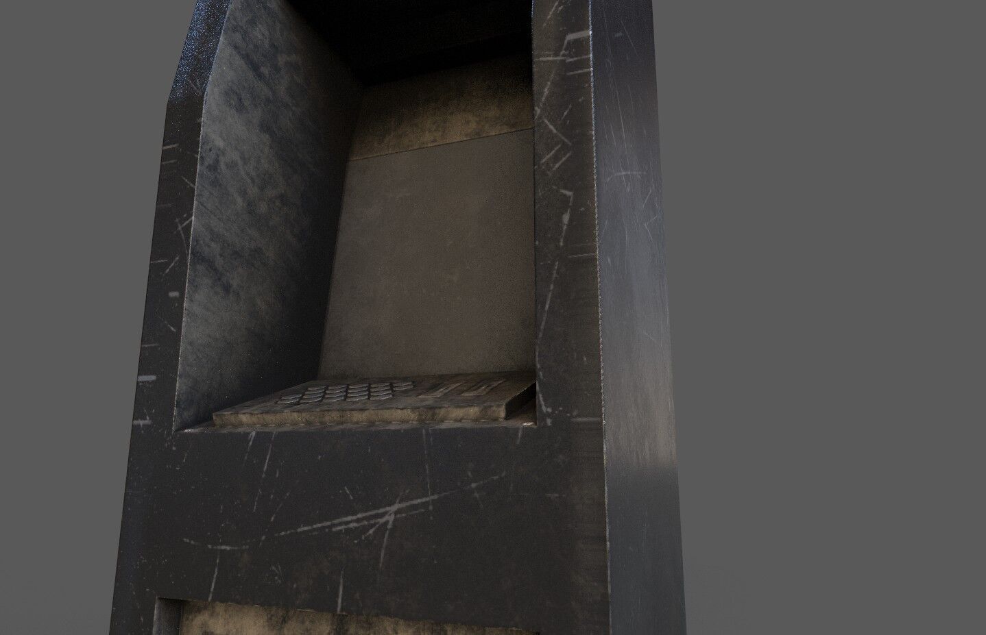 Terminal Low-poly 3D model_4