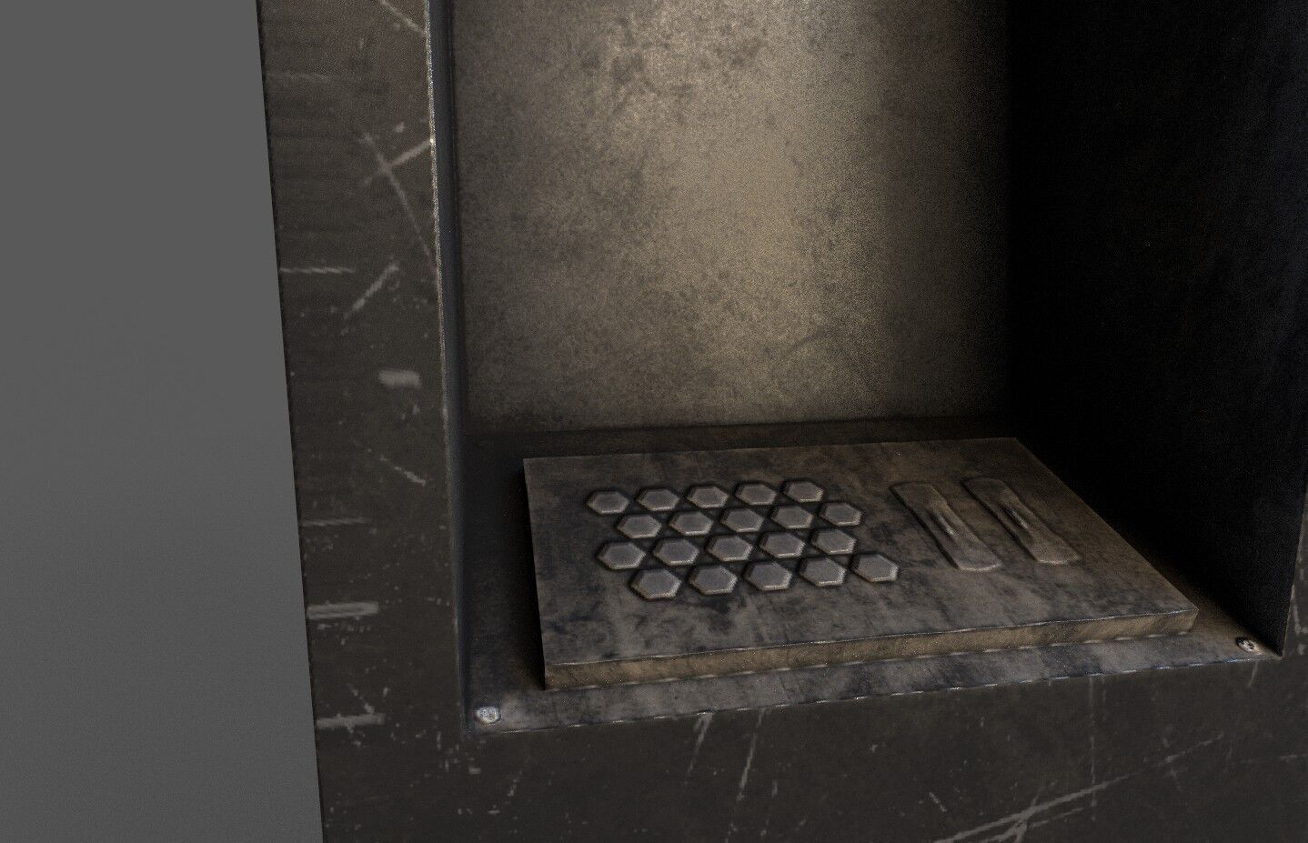 Terminal Low-poly 3D model_3