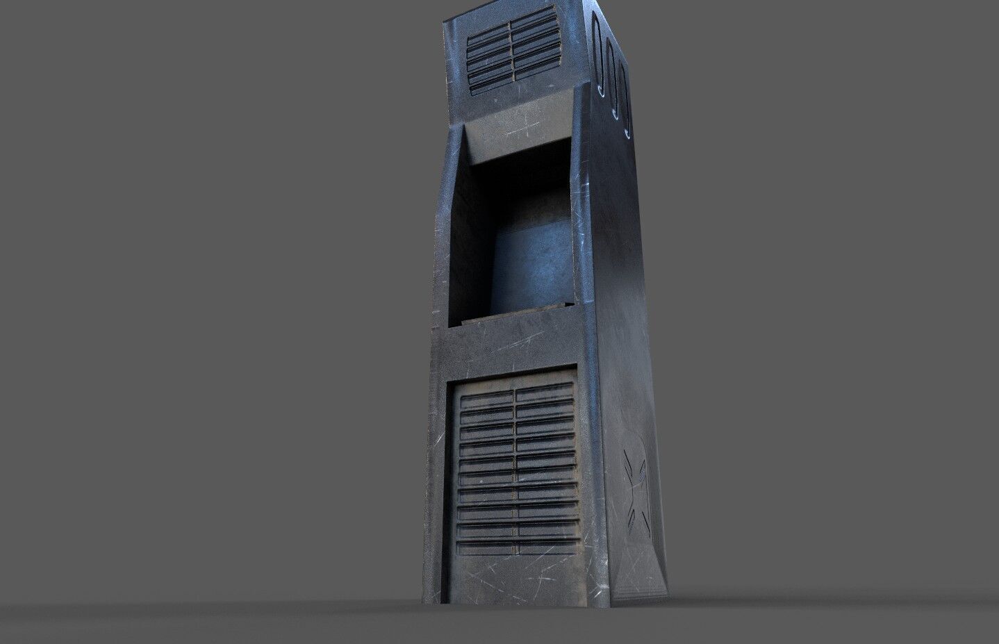 Terminal Low-poly 3D model_1