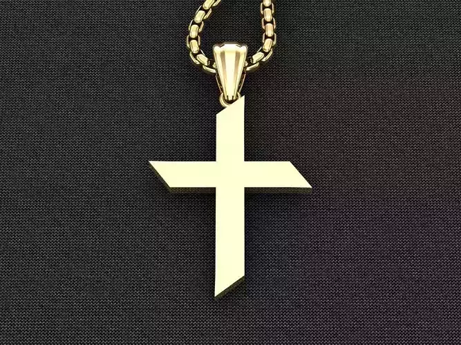Jesu Cross Pendant 3CP083 3DM STL