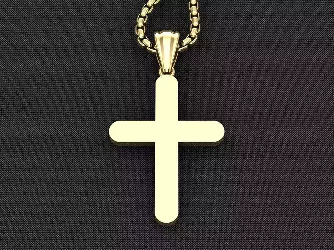 Jesu Cross Pendant 3CP077 3DM STL