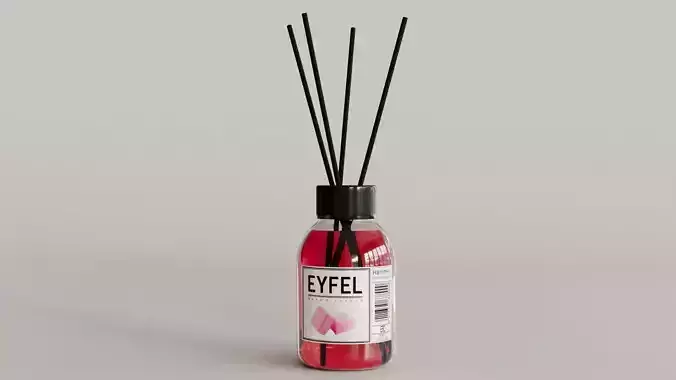 Eyfel Perfume Reed Diffuser Gum Low-poly 3D model