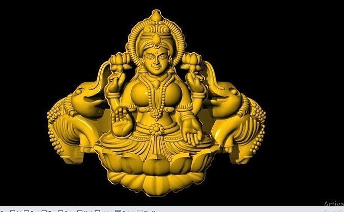 laxmi ring 3dm file 3D print model