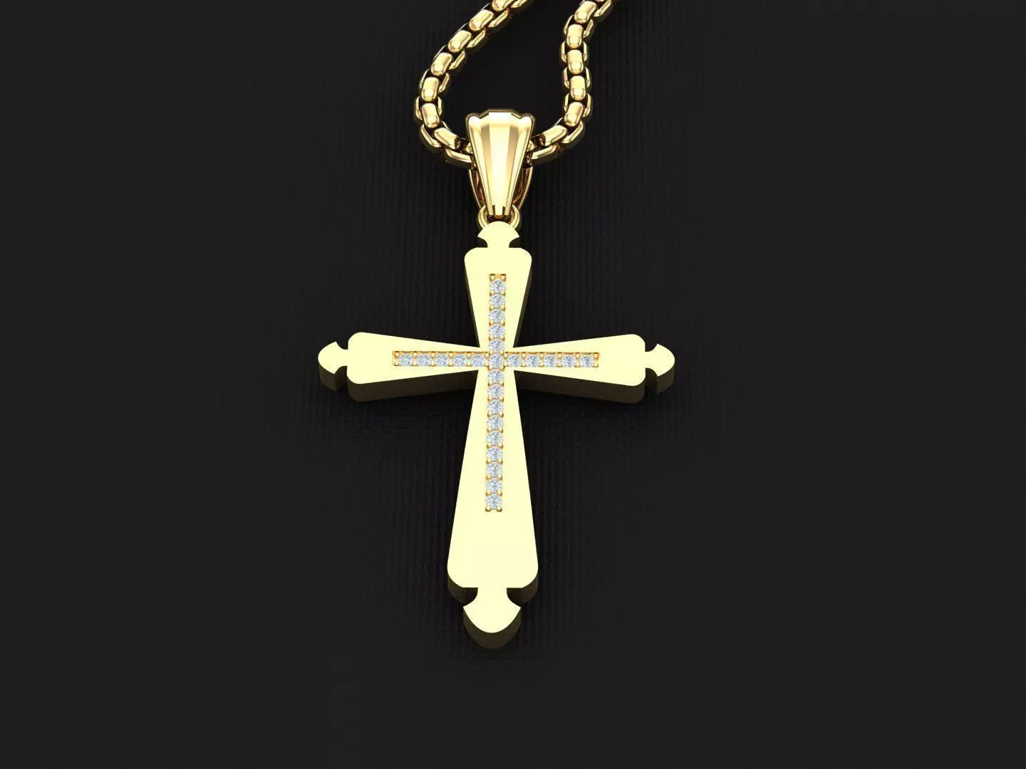 Jesu Cross Pendant 3CP023 3DM STL 3D print model_0