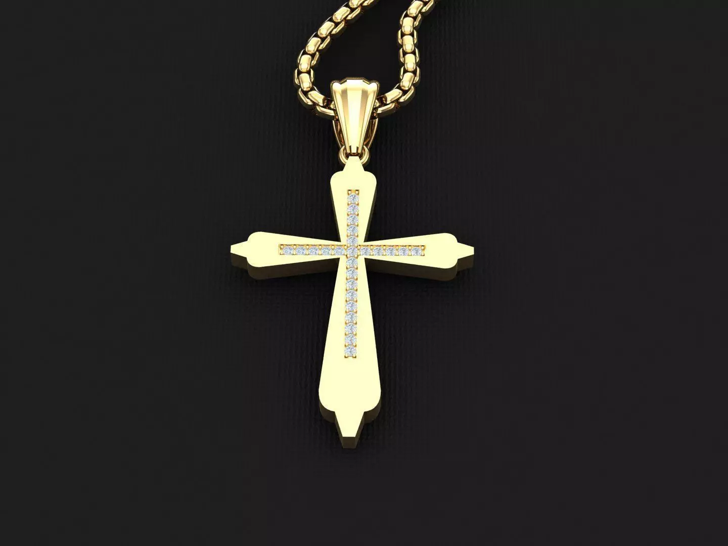 Jesu Cross Pendant 3CP019 3DM STL 3D print model_0