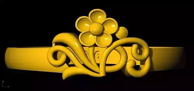 flower ring 3dm file 