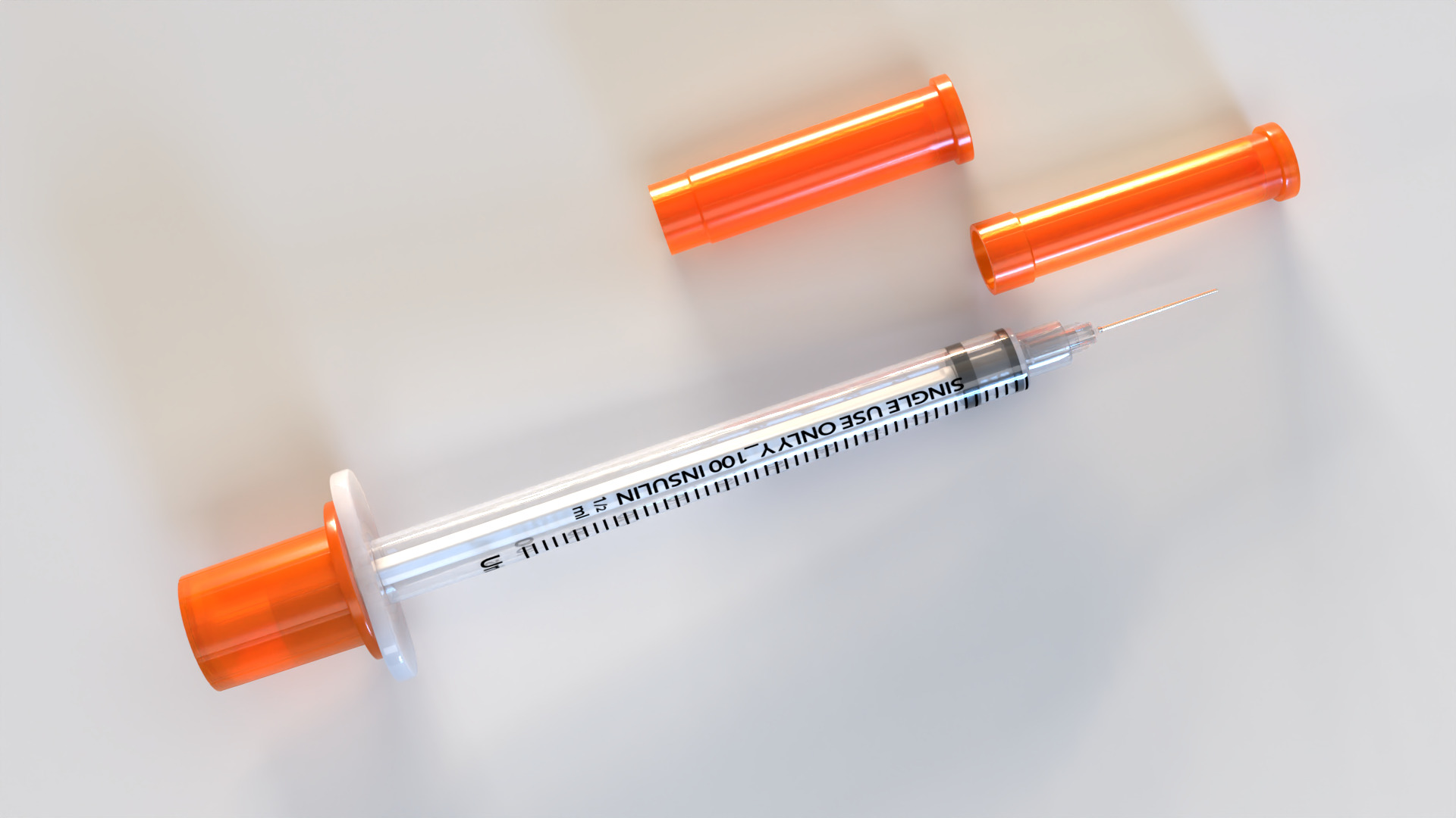 Insulin Syringe 100 mL 3D model_6