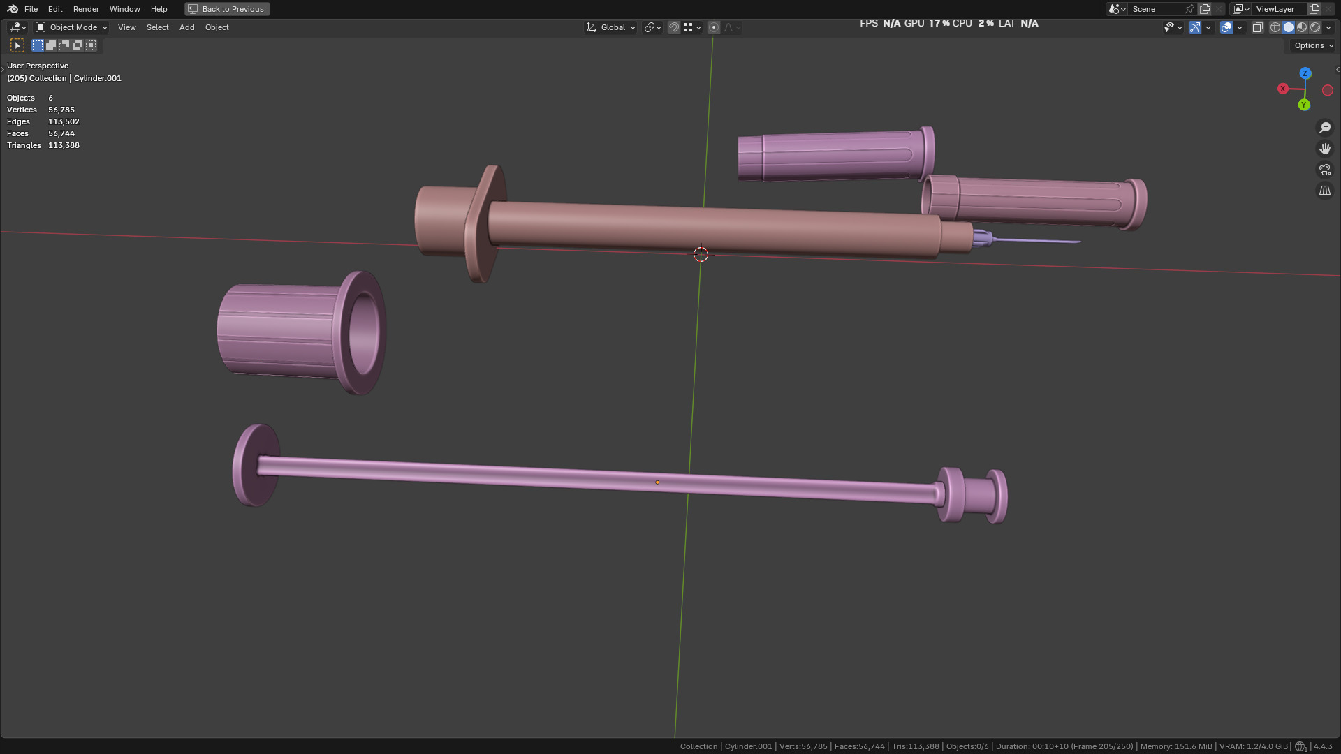 Insulin Syringe 100 mL 3D model_53