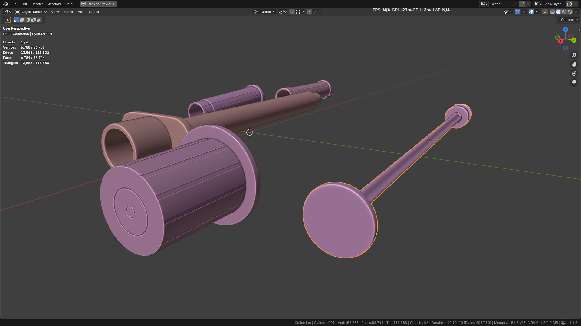 Insulin Syringe 100 mL 3D model_49