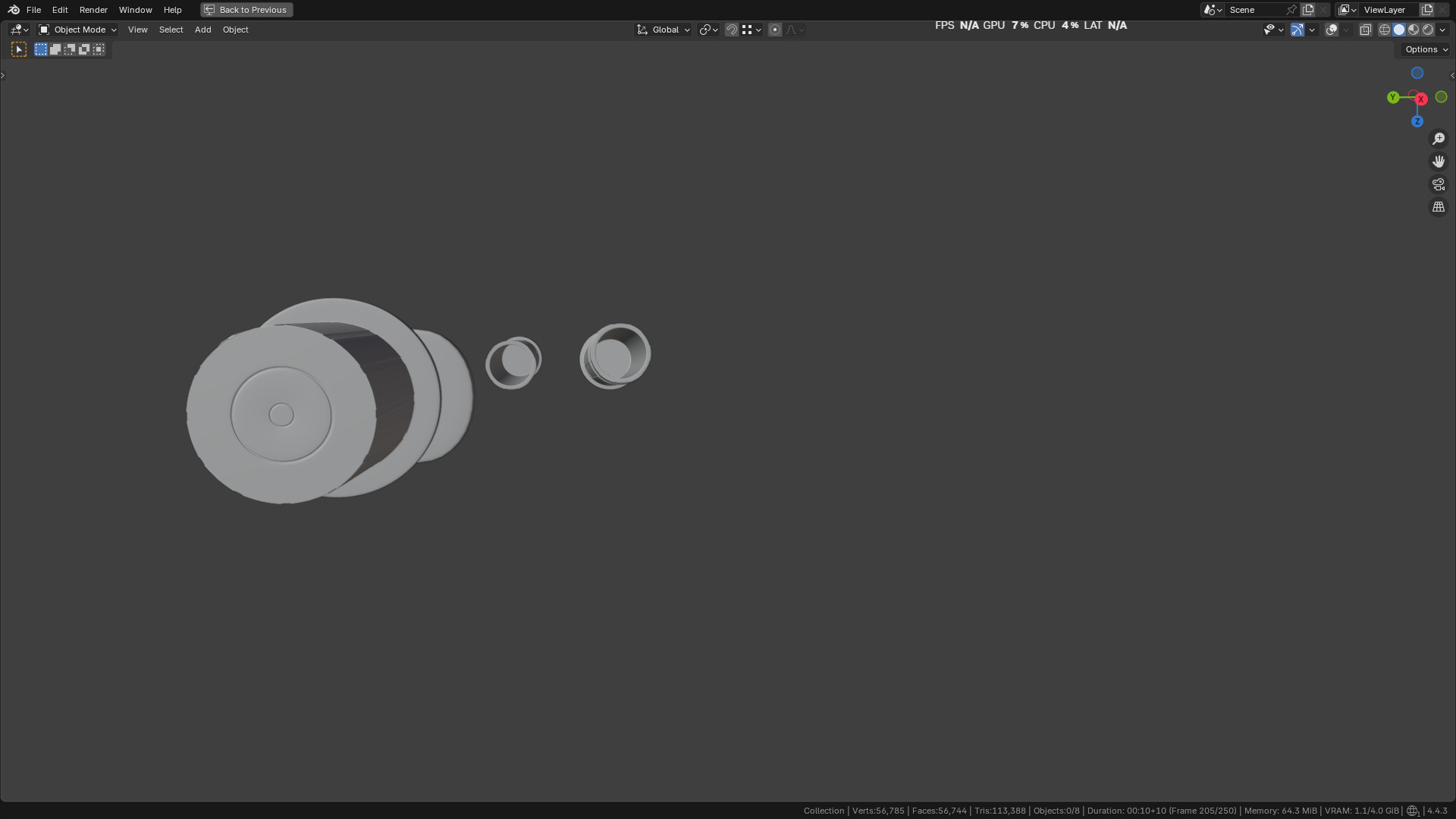 Insulin Syringe 100 mL 3D model_14