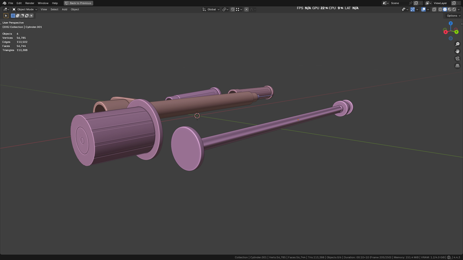 Insulin Syringe 100 mL 3D model_44