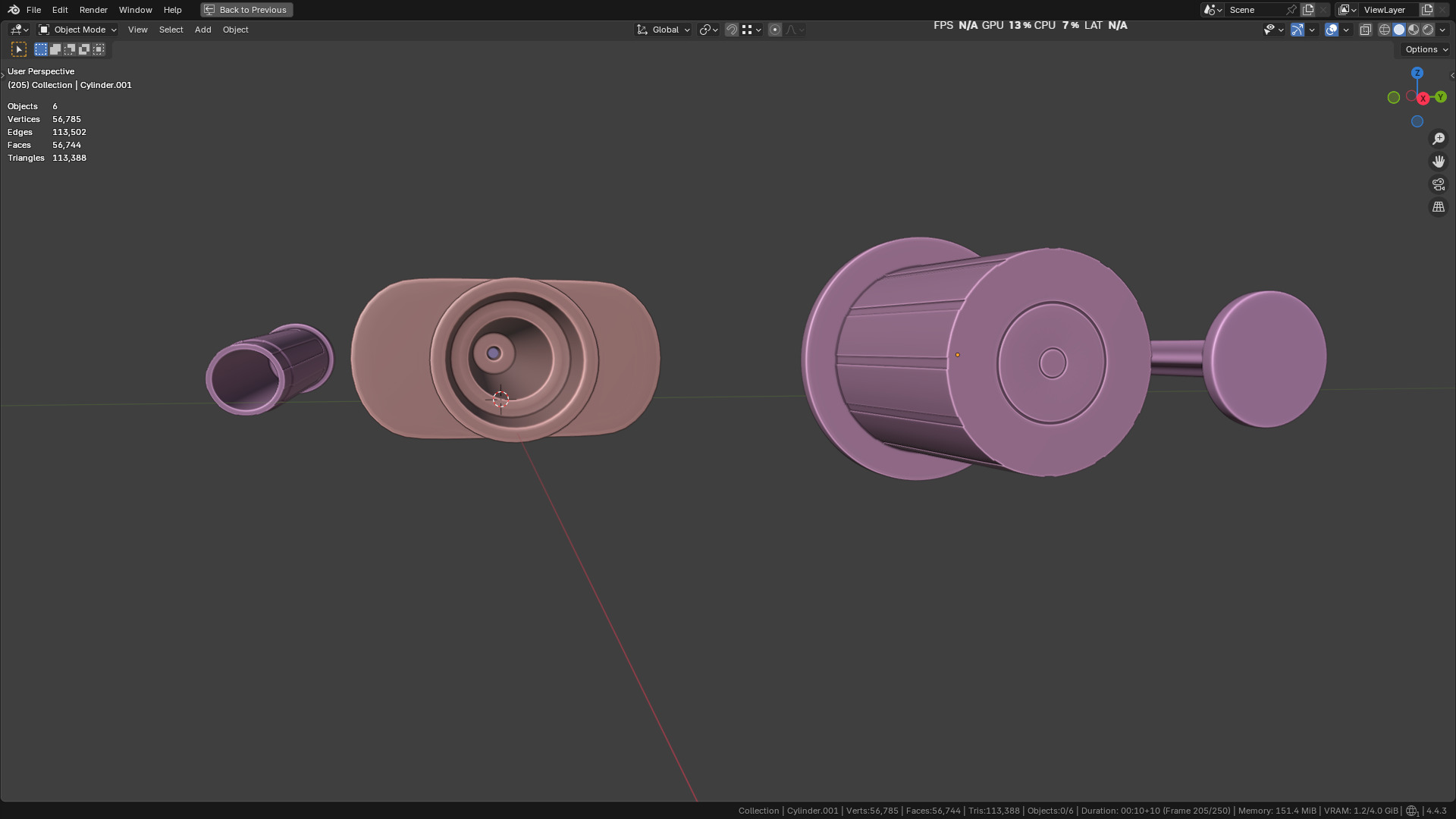 Insulin Syringe 100 mL 3D model_46