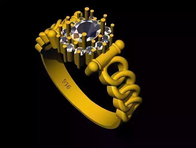cluster ring 3dm file