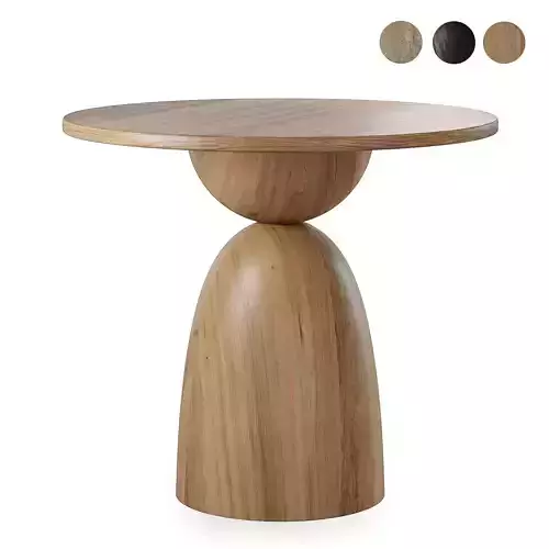 saria round dining table 3D model