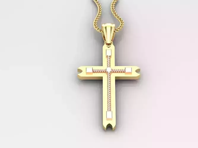 Jesu Cross Pendant 4CP091 3DM STL