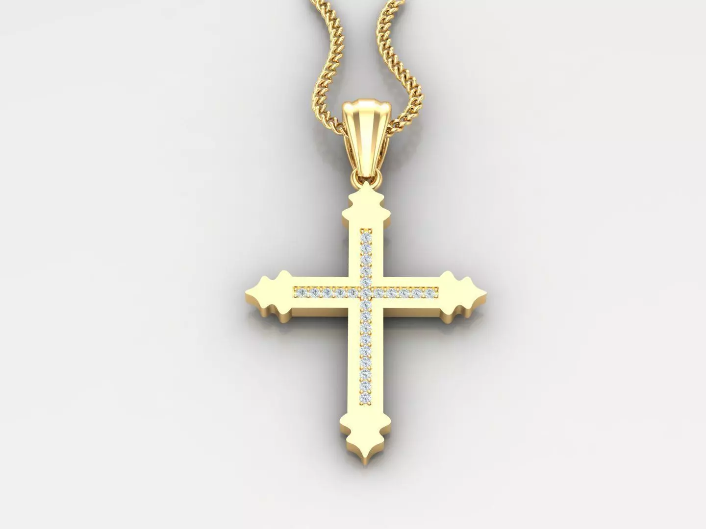 Jesu Cross Pendant 4CP079 3DM STL 3D print model
