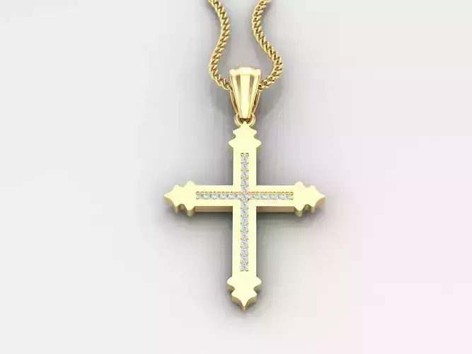 Jesu Cross Pendant 4CP079 3DM STL