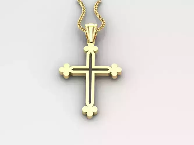Jesu Cross Pendant 4CP058 3DM STL