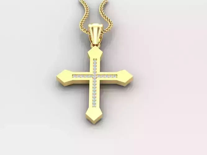 Jesu Cross Pendant 4CP057 3DM STL