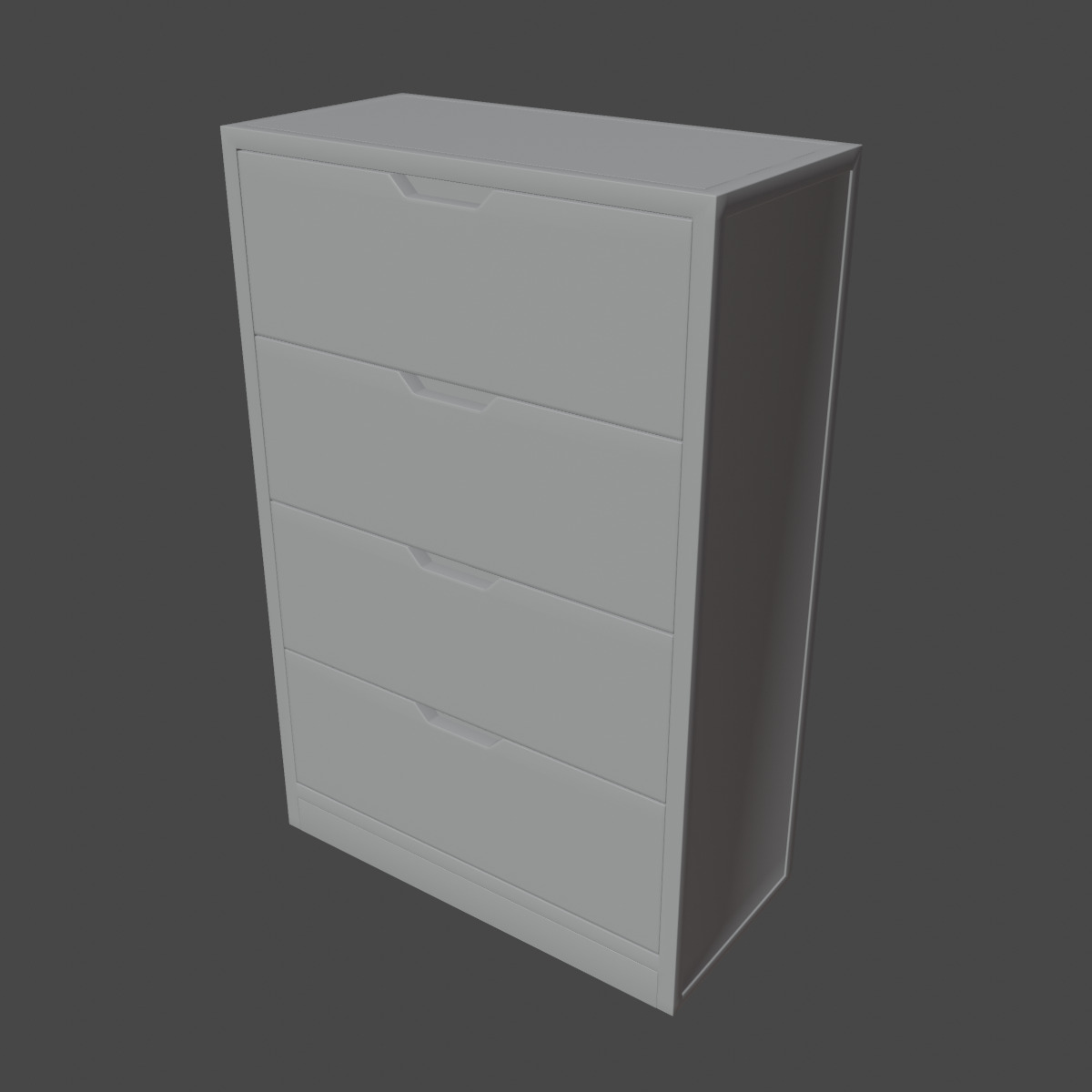 Midtown Youth Chest Drawer 02 Low-poly 3D model_8