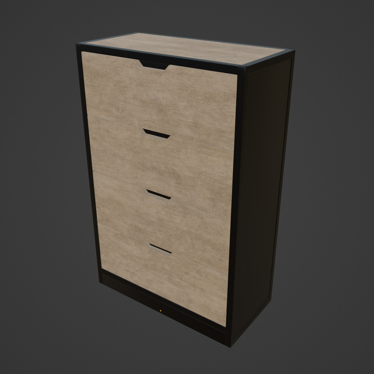 Midtown Youth Chest Drawer 02 Low-poly 3D model_6