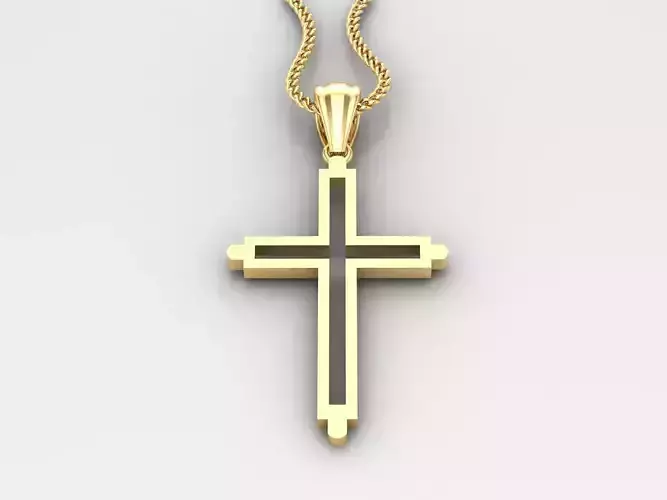 Jesu Cross Pendant 4CP044 3DM STL
