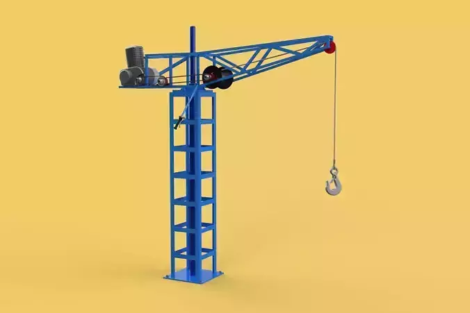 TOWER CRANE WINCH SWIVEL LIFTING SLEWING ENGINE HOIST JIB HOOK