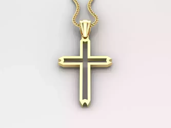 Jesu Cross Pendant 4CP037 3DM STL