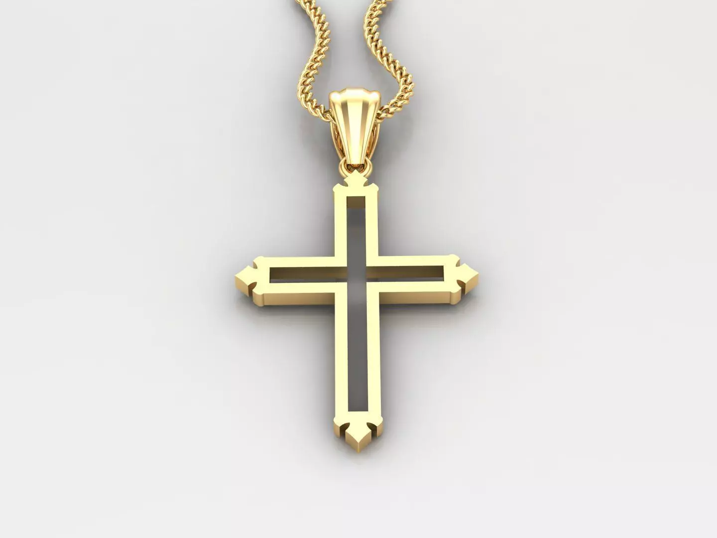 Jesu Cross Pendant 4CP032 3DM STL 3D print model