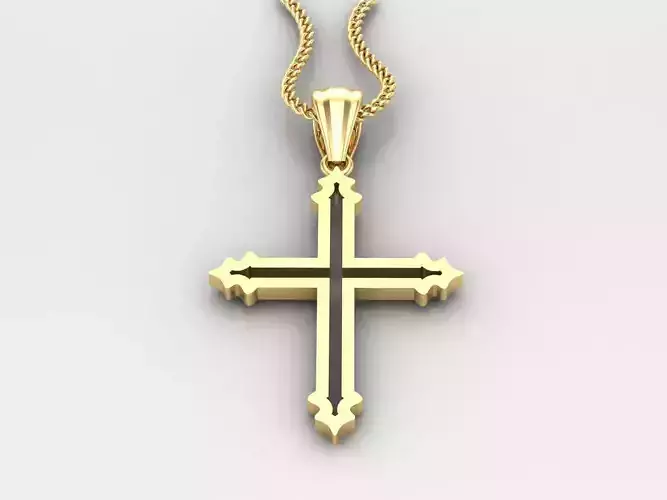 Jesu Cross Pendant 4CP028 3DM STL