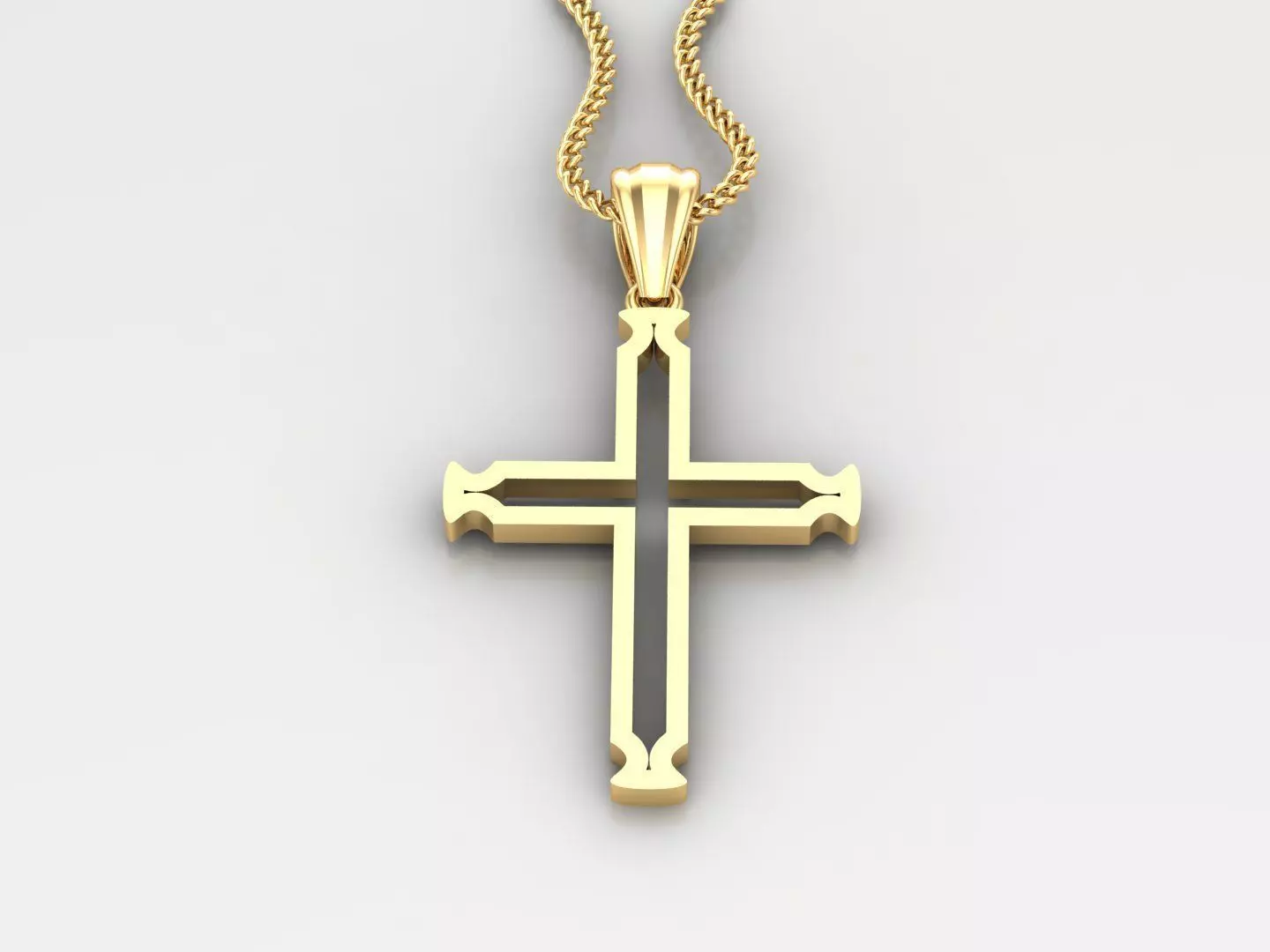 Jesu Cross Pendant 4CP020 3DM STL 3D print model