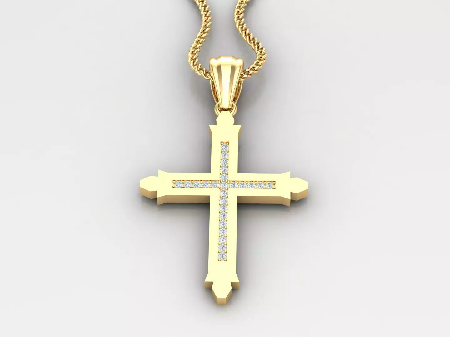 Jesu Cross Pendant 4CP017 3DM STL 3D print model