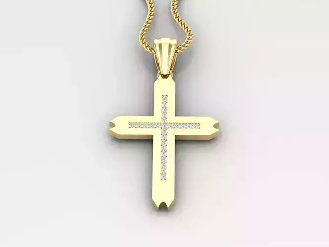 Jesu Cross Pendant 4CP010 3DM STL