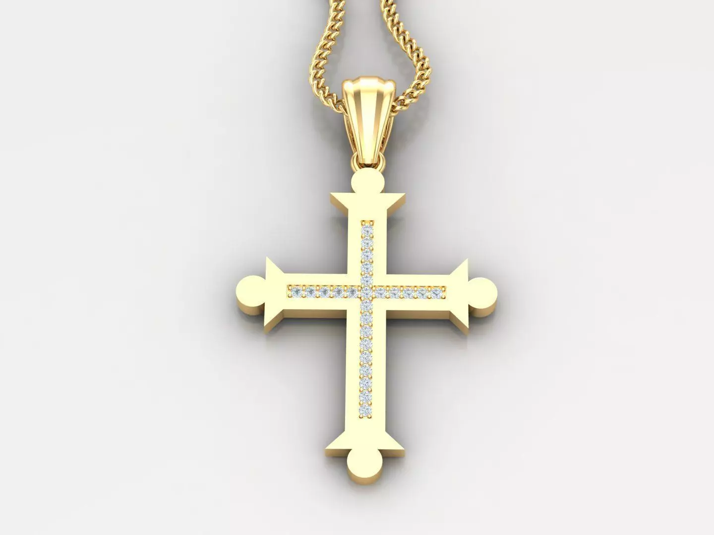 Jesu Cross Pendant 4CP004 3DM STL 3D print model