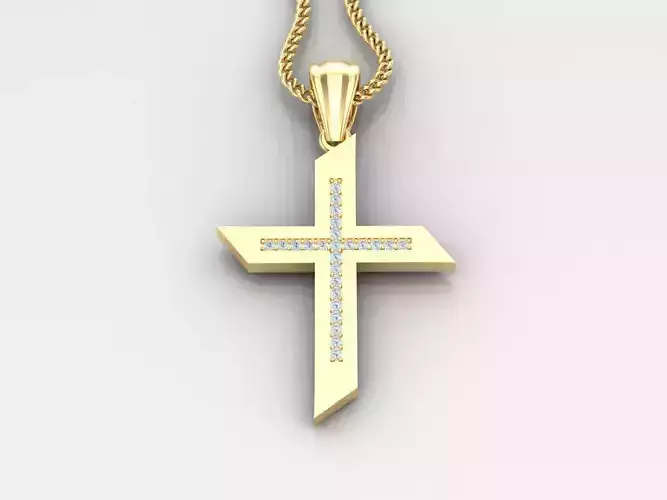 Jesu Cross Pendant 4CP001 3DM STL