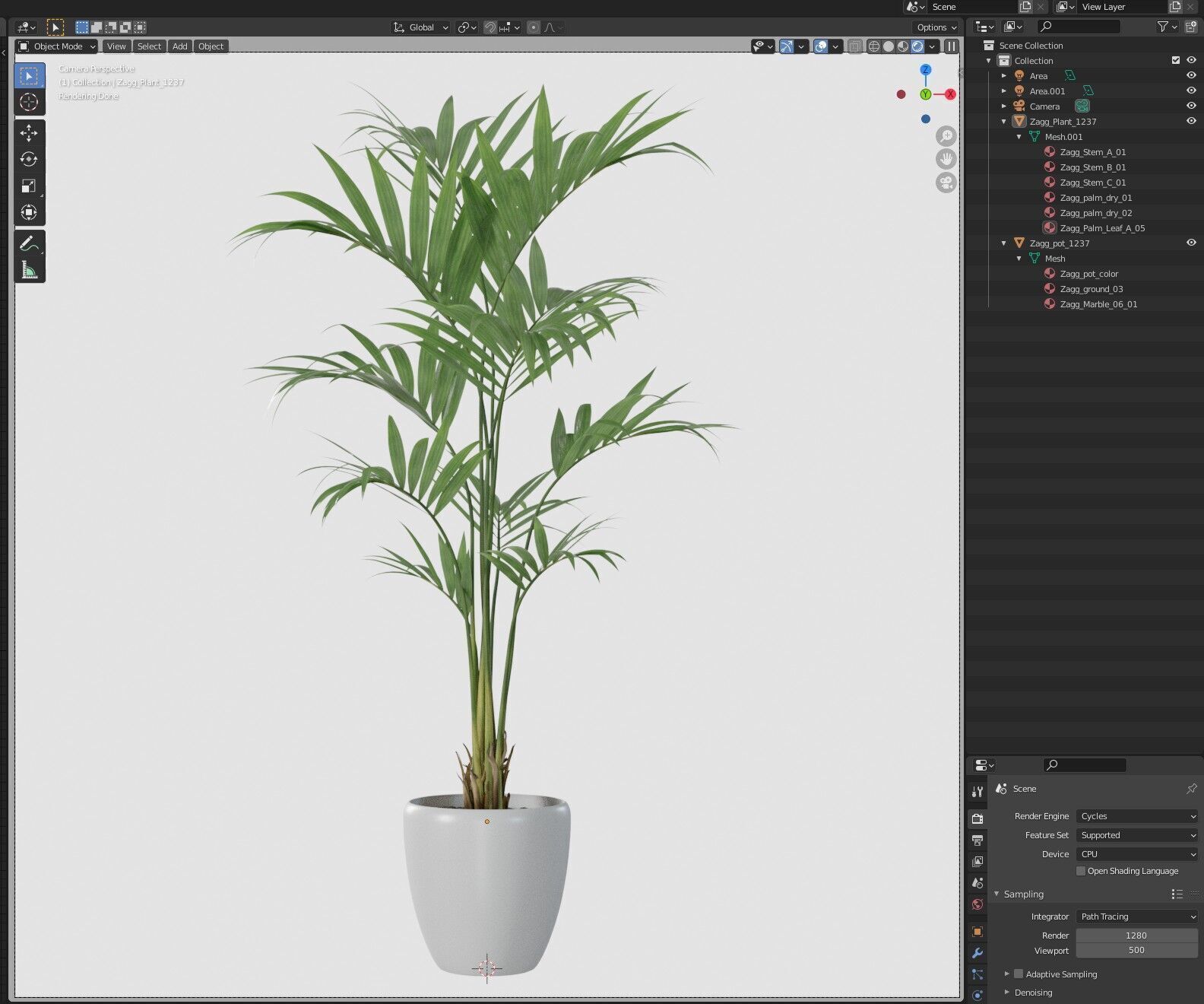 Plant 1237 3D model_6