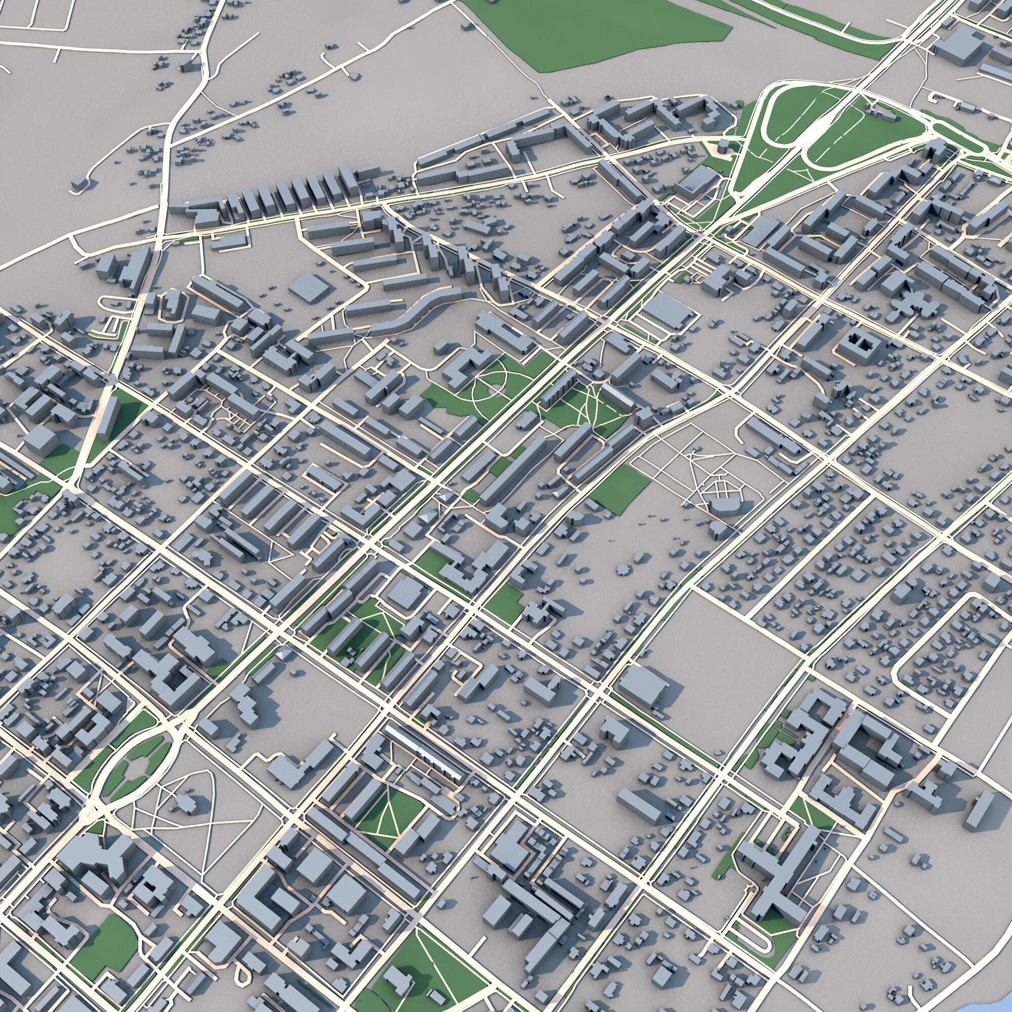 Rezekne City  Latvia 3D model_5