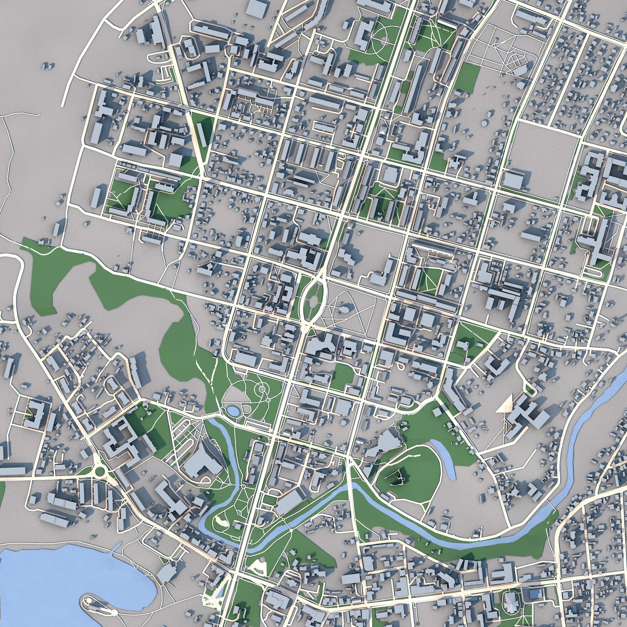 Rezekne City  Latvia 3D model_3