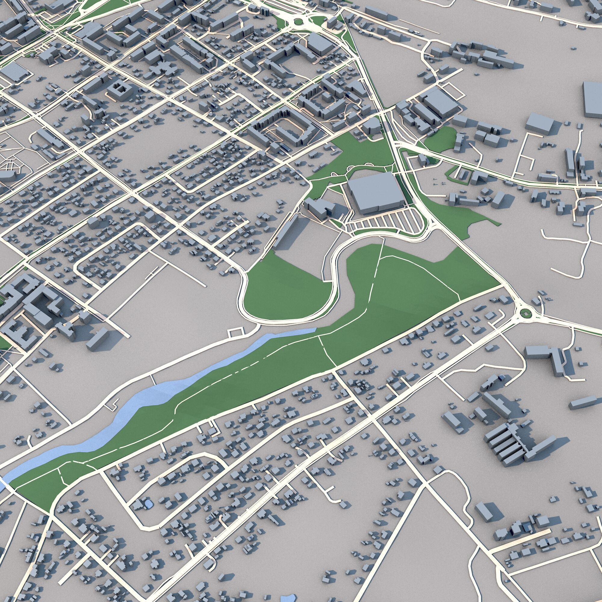 Rezekne City  Latvia 3D model_6