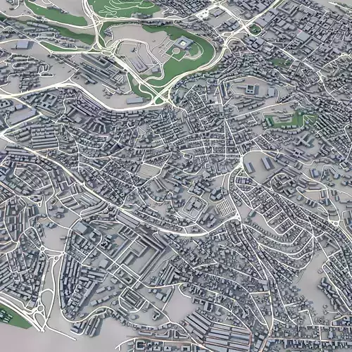 Kouba City Algeria 3D model