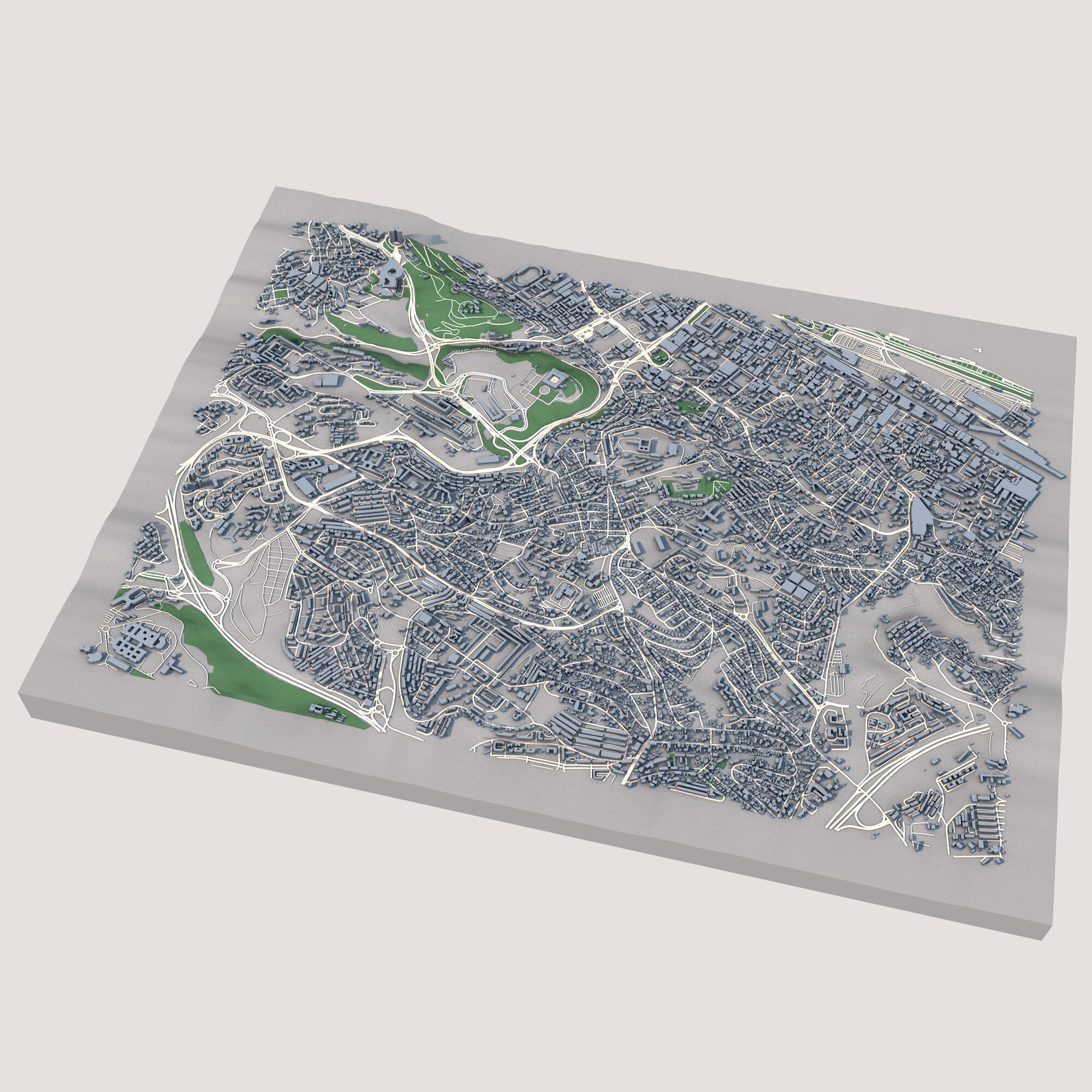 Kouba City Algeria 3D model_1