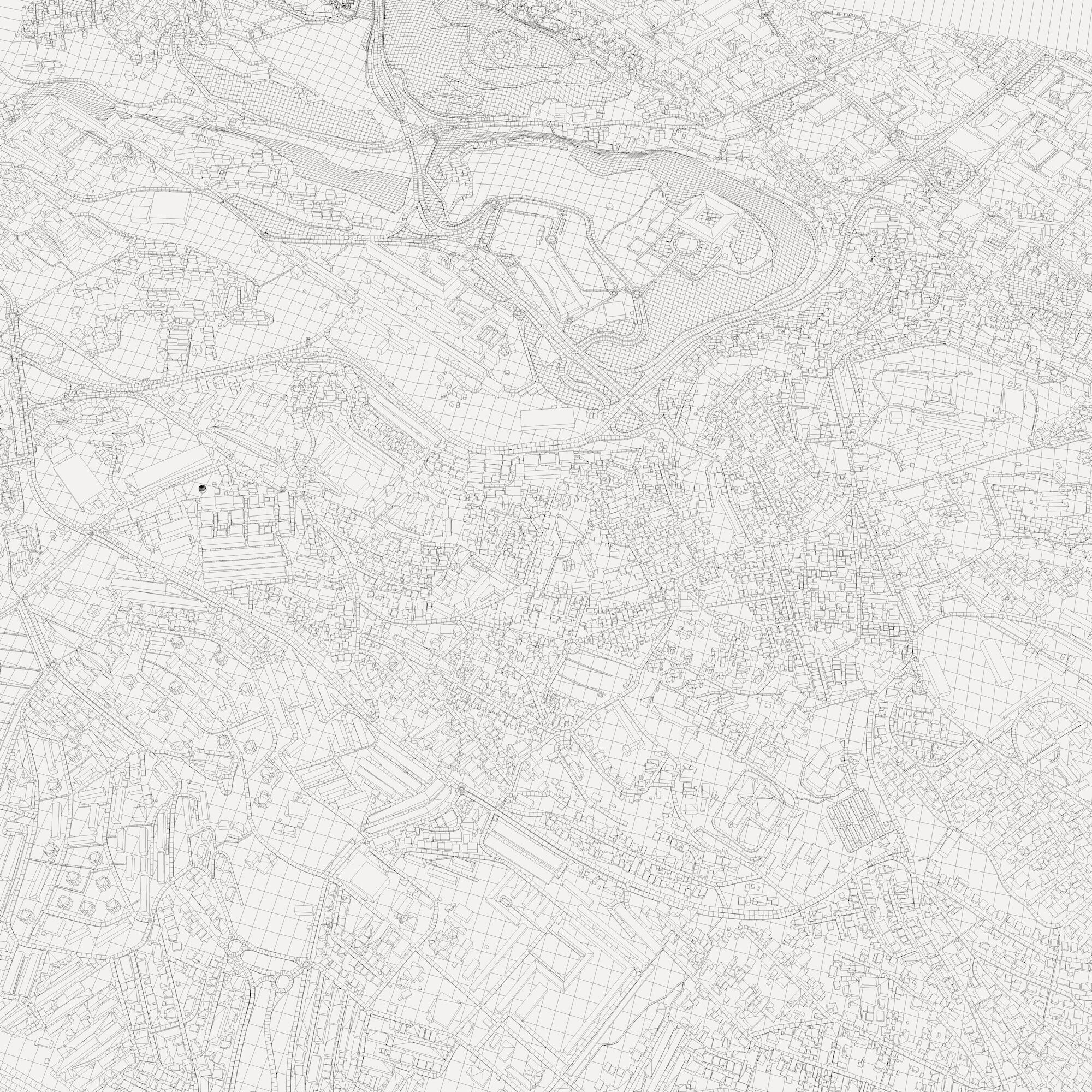 Kouba City Algeria 3D model_8